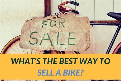 How To Sell A Bike